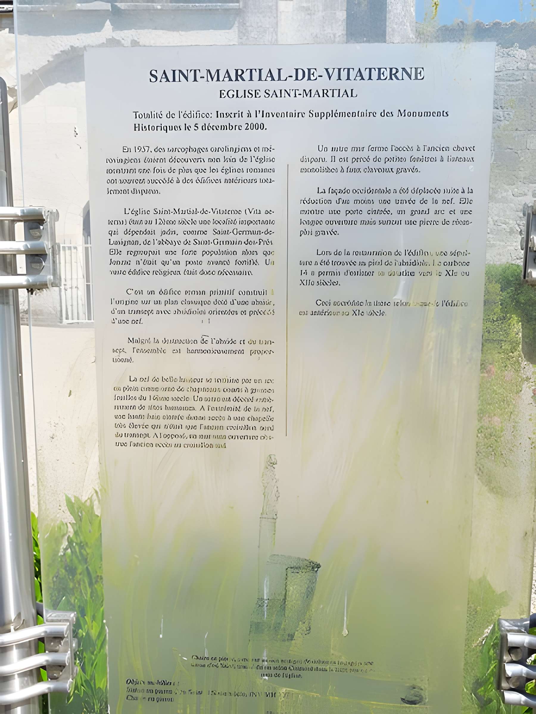 Église Saint-Martial de Saint-Martial-de-Vitaterne