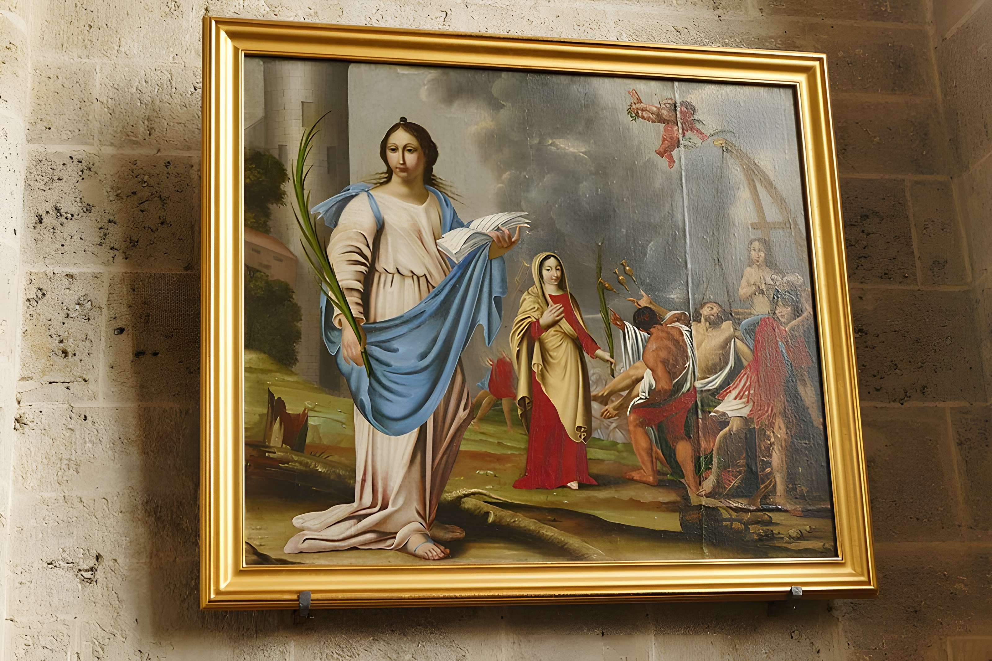 Église Saint-Martin de Beaune-la-Rolande et une croix