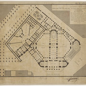 Ancien palais de justice à Caen