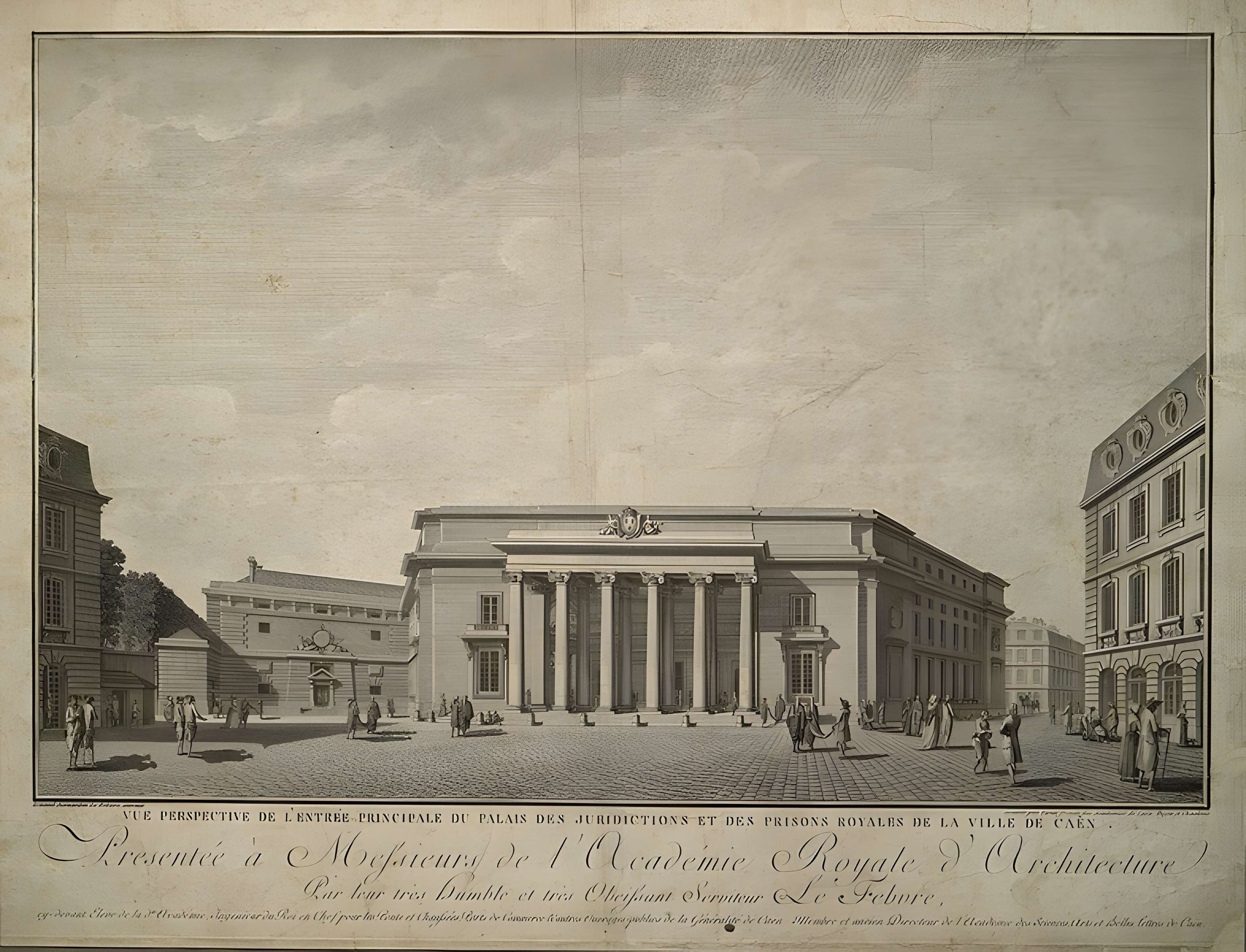 Ancien palais de justice à Caen