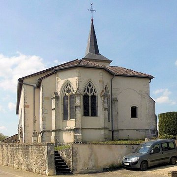 Église Saint-Martin de Dommartin-sur-Vraine et croix