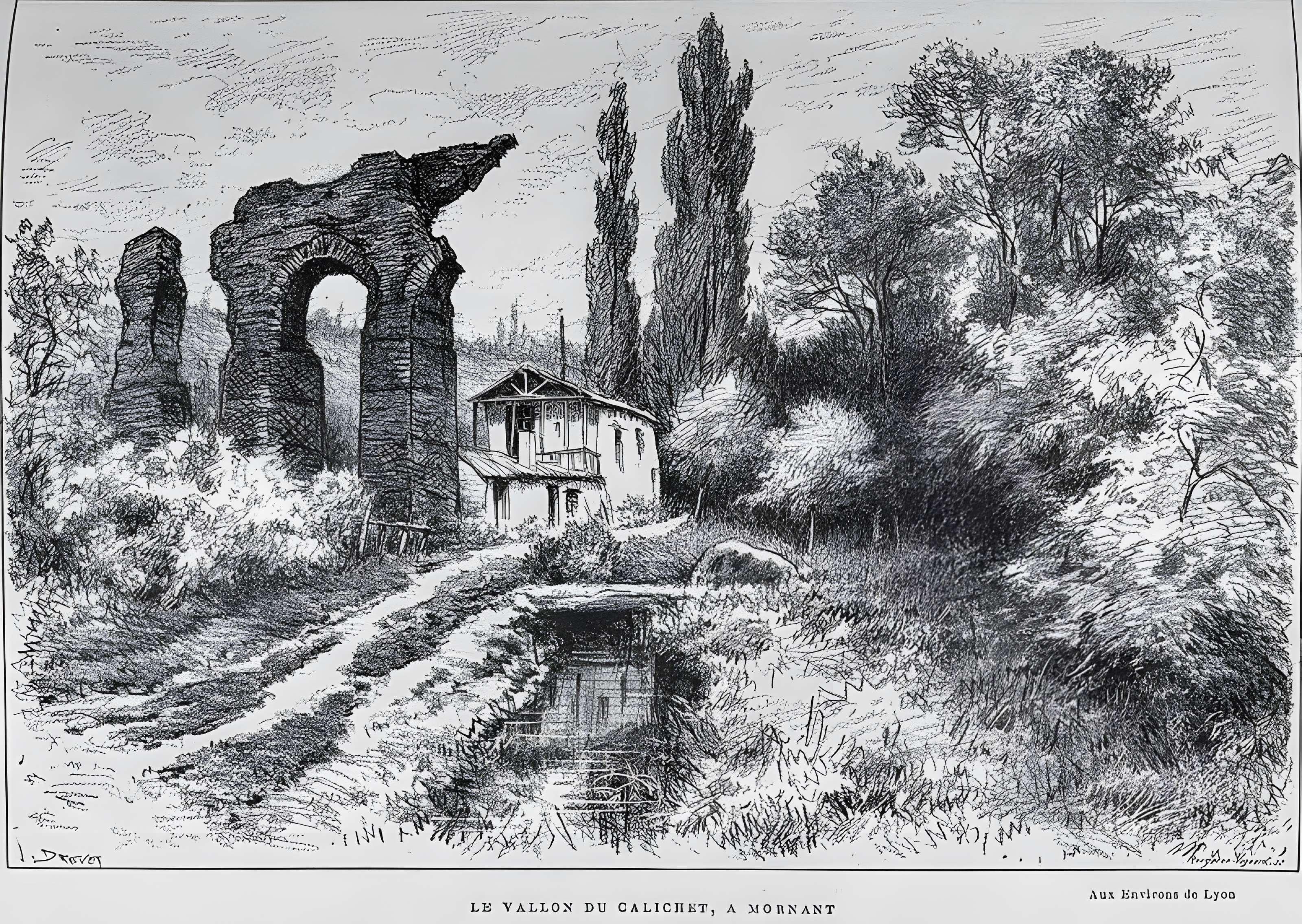 Aqueduc gallo-romain du Gier dit aussi du Mont Pilat (également sur communes de Brignais, Chaponost, Lyon, Sainte-Foy-lès Lyon, Soucieu-en-Jarrest)