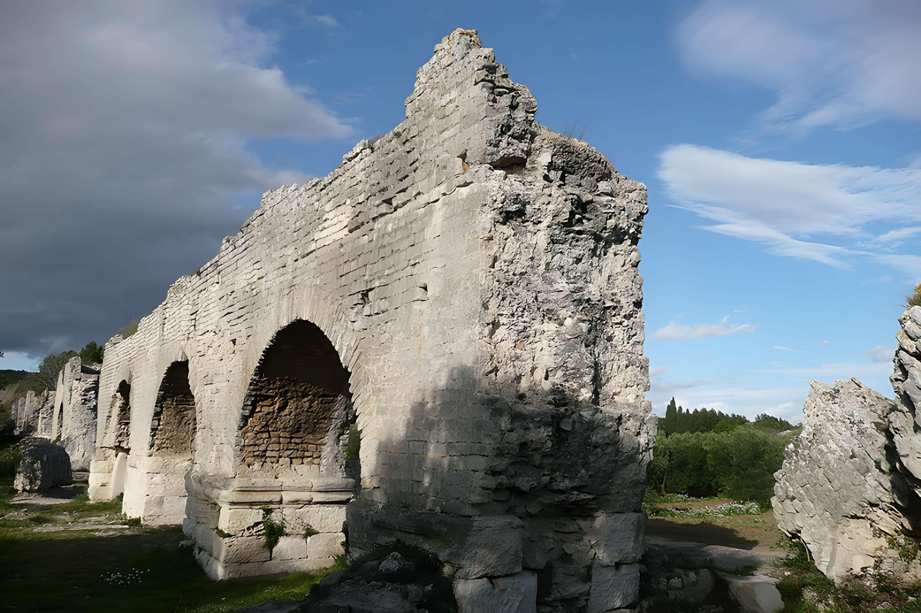 Aqueduc et moulins de Barbegal à Arles