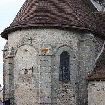 Église Saint-Martin de Nouhant et croix