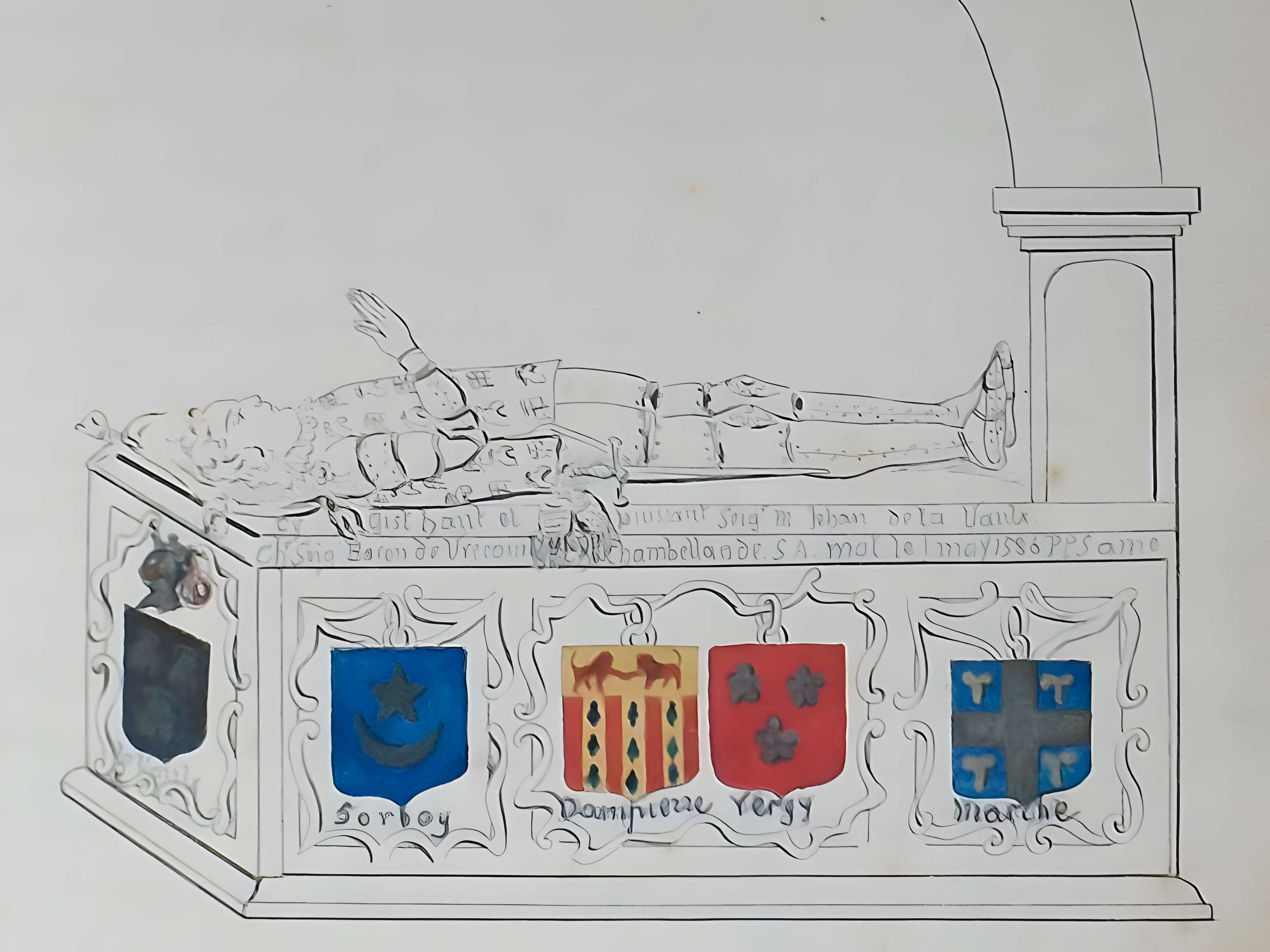 Église Saint-Martin de Vrécourt et 2 croix