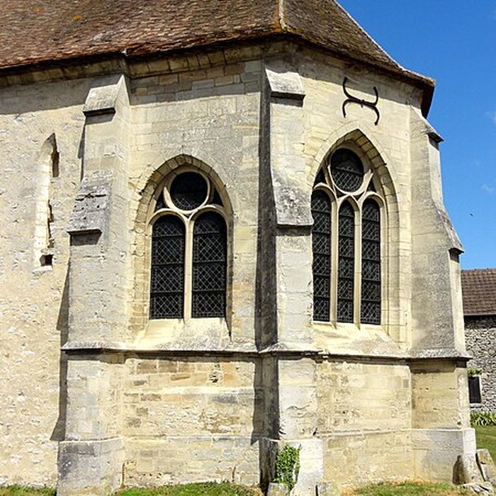 Photo de Église Saint-Martin dOmerville et 2 croix