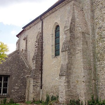 Église Saint-Martin dOmerville et 2 croix