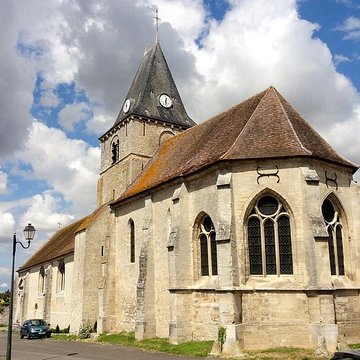 Église Saint-Martin dOmerville et 2 croix