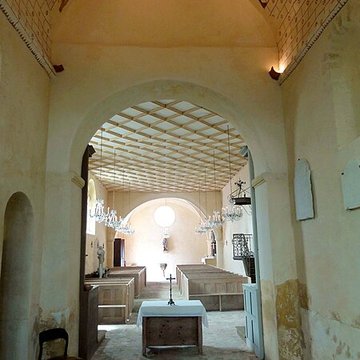 Église Saint-Martin dOmerville et 2 croix