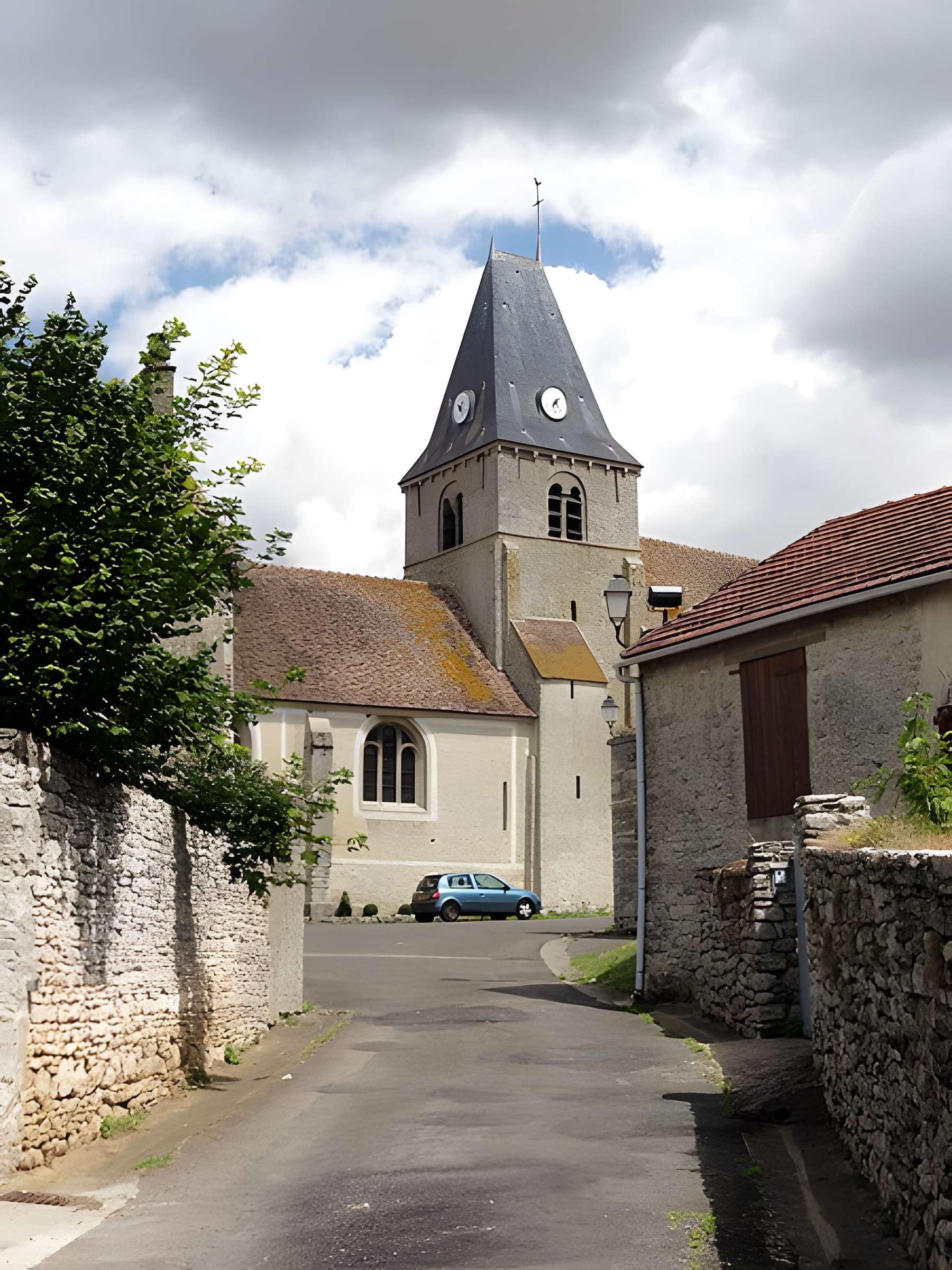 Église Saint-Martin d'Omerville et 2 croix