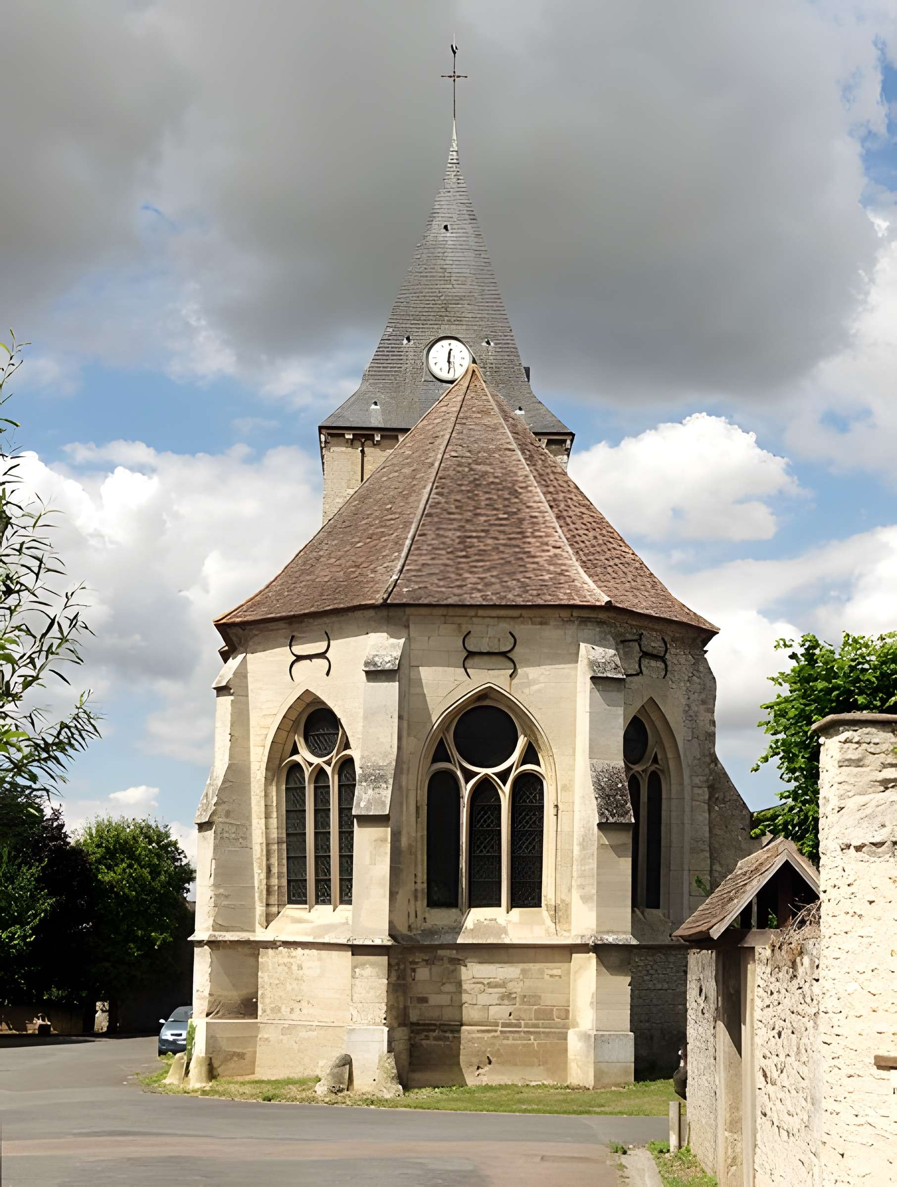Église Saint-Martin d'Omerville et 2 croix