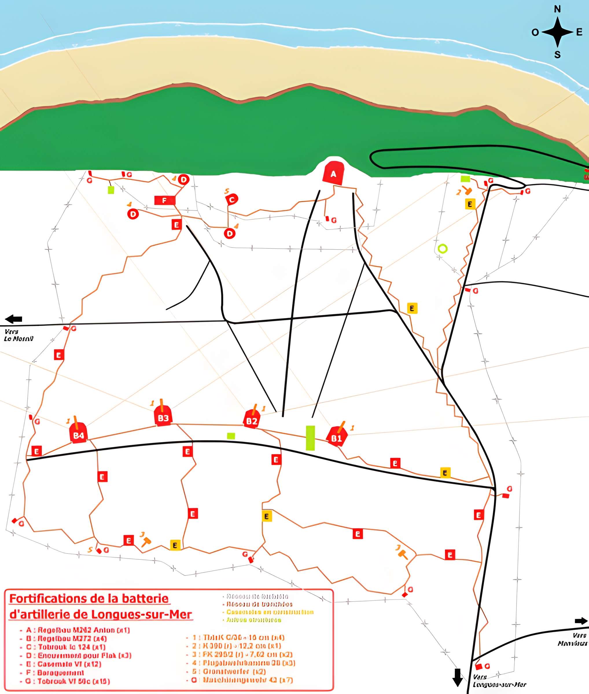 Batterie allemande de Longues sur Mer