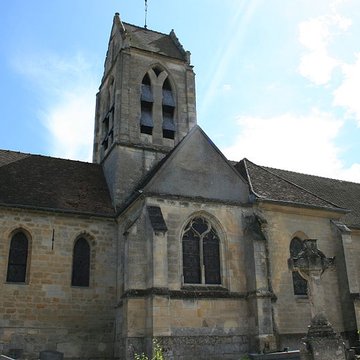 Église Saint-Pierre de Puiseux-Pontoise et 2 croix