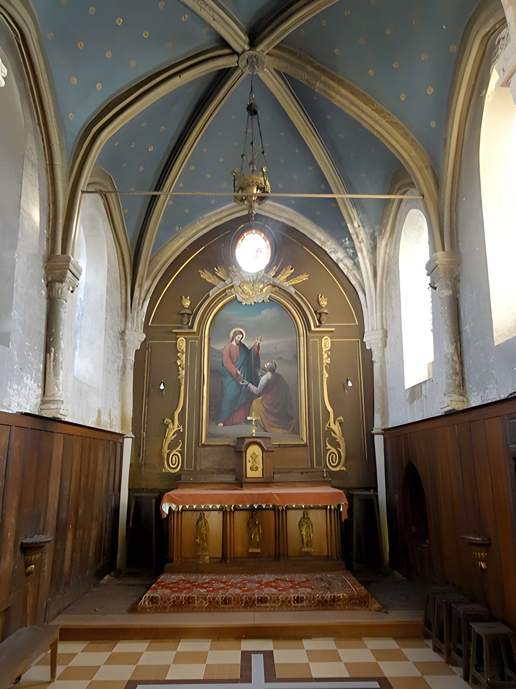 Église Saint-Pierre de Puiseux-Pontoise et 2 croix