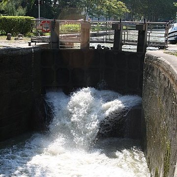Canal du Midi : Écluse de Négra