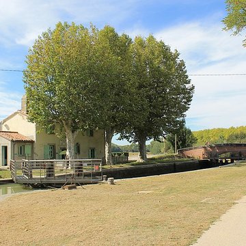 Canal du Midi : Écluse du Sanglier