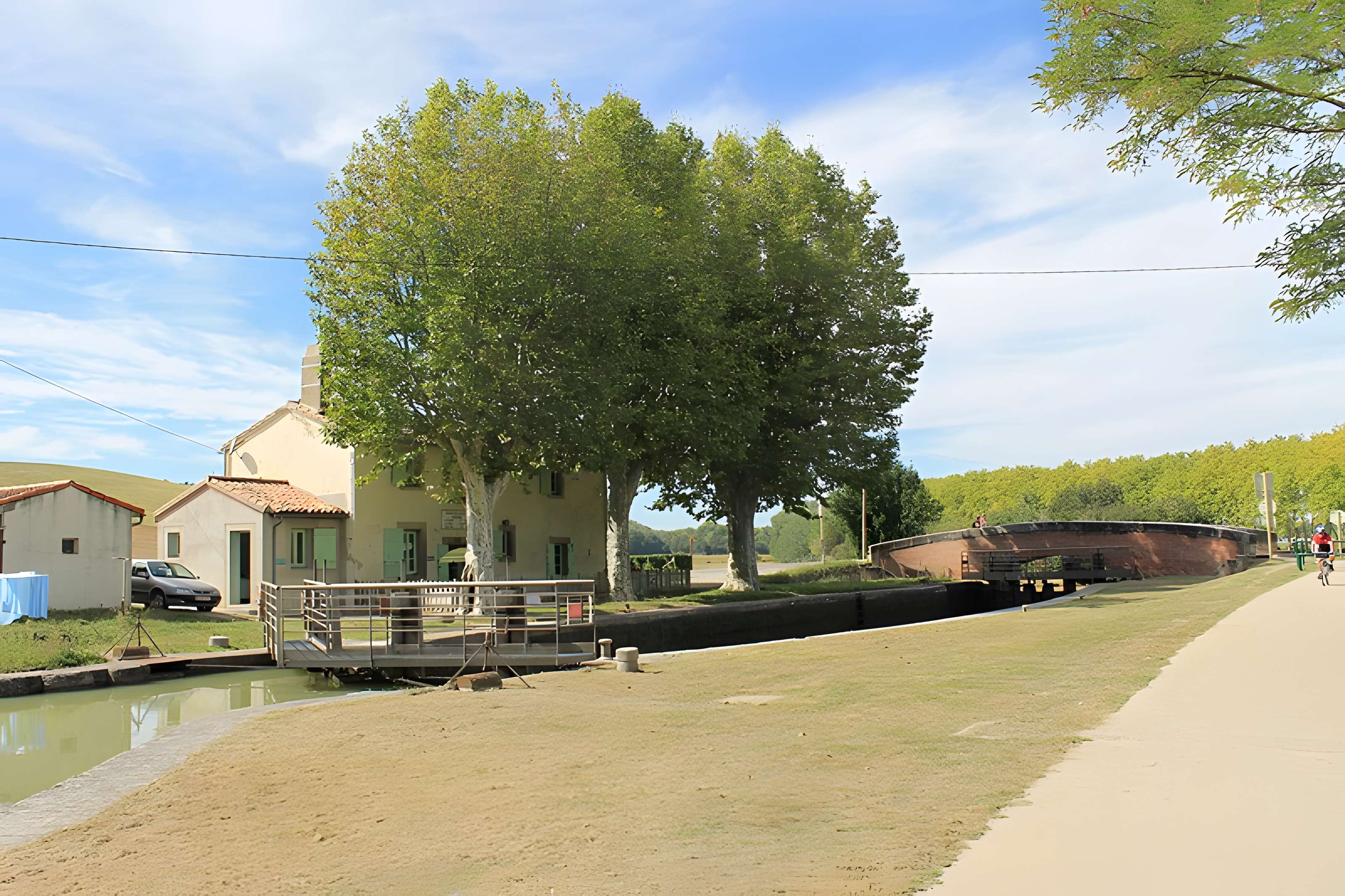Canal du Midi : Écluse du Sanglier