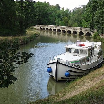 Canal du Midi : Épanchoir de lArgent-Double
