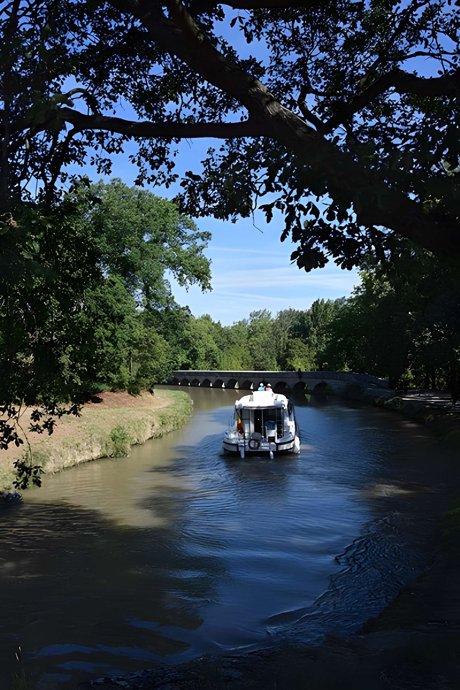 Canal du Midi : Épanchoir de l'Argent-Double