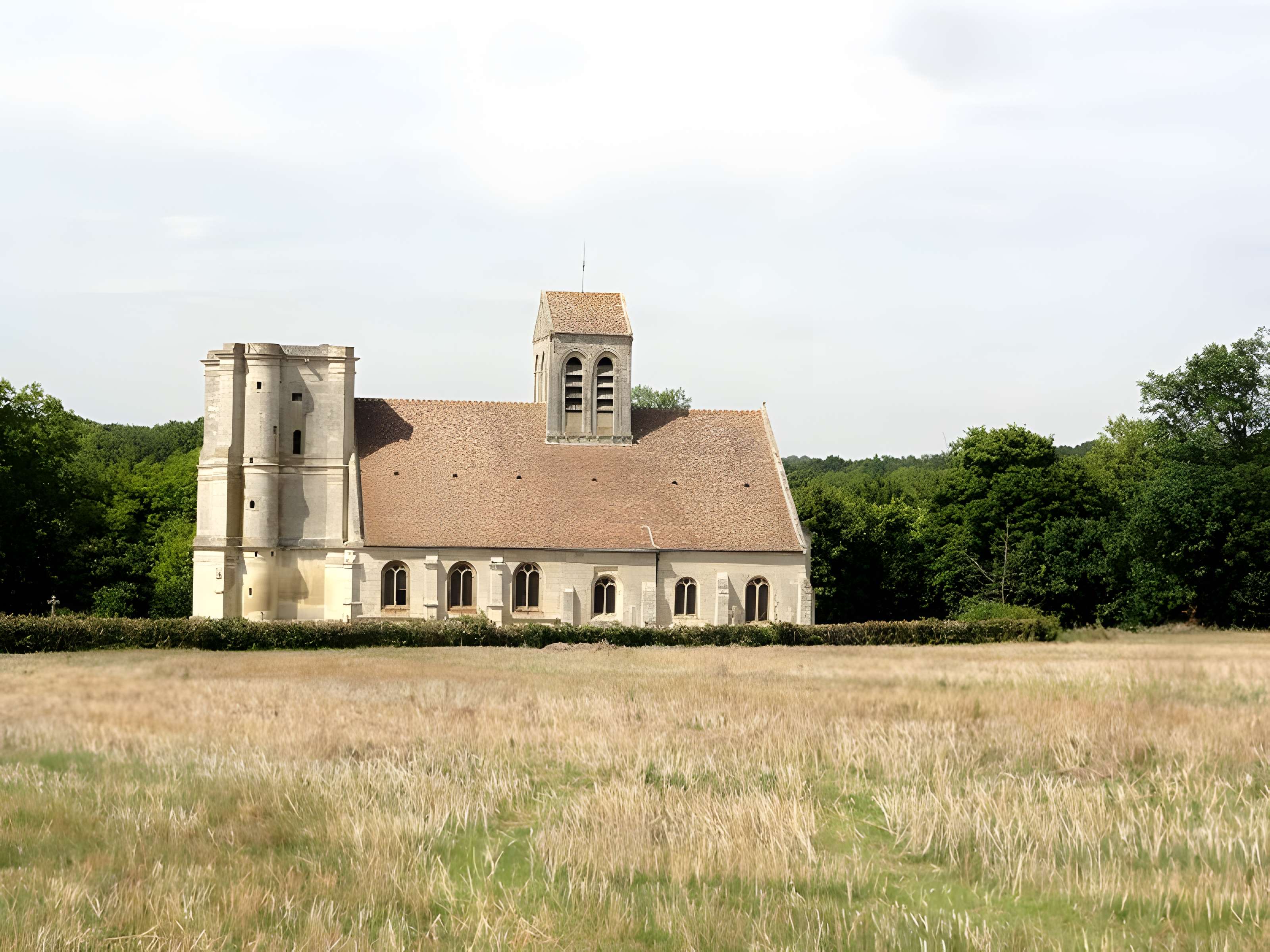 Église Saint-Quentin de Nucourt et croix