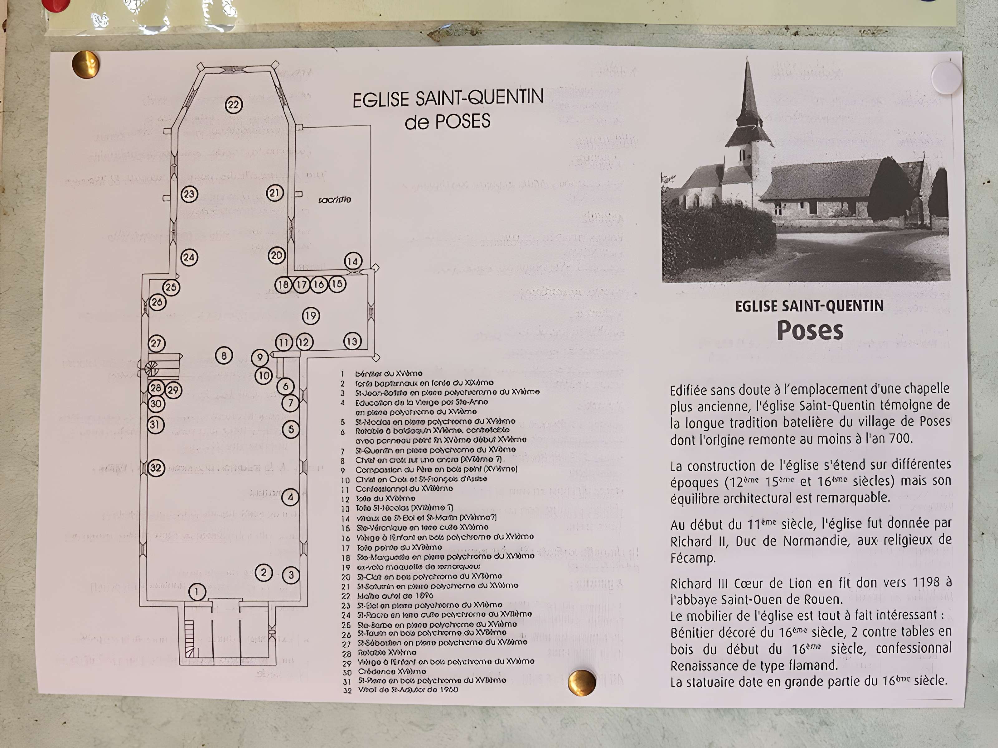 Église Saint-Quentin de Poses