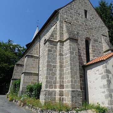 Église Saint-Sulpice de Ladapeyre et croix