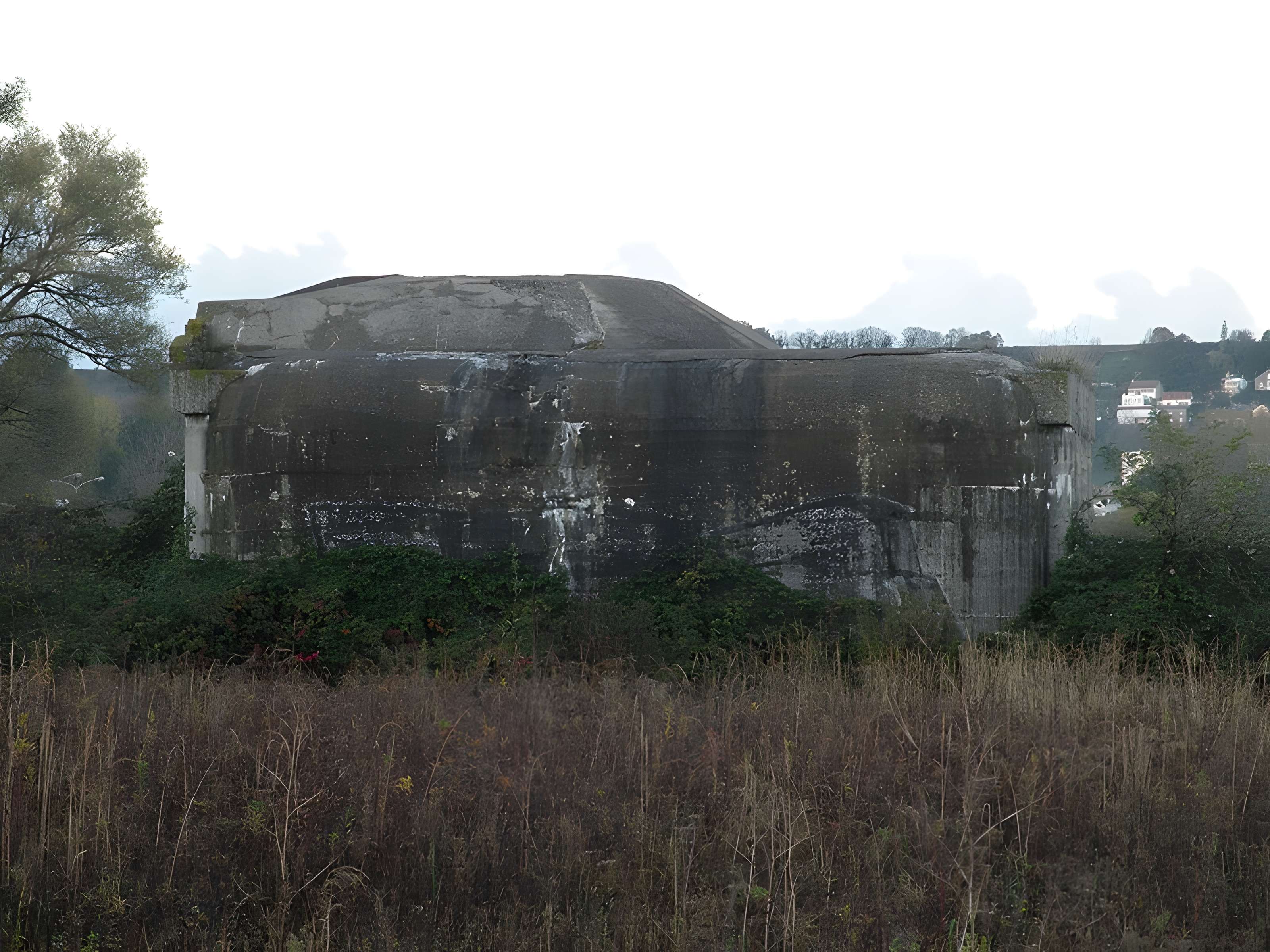 Encuvement sur abri pour canon de Gonfreville-l'Orcher 