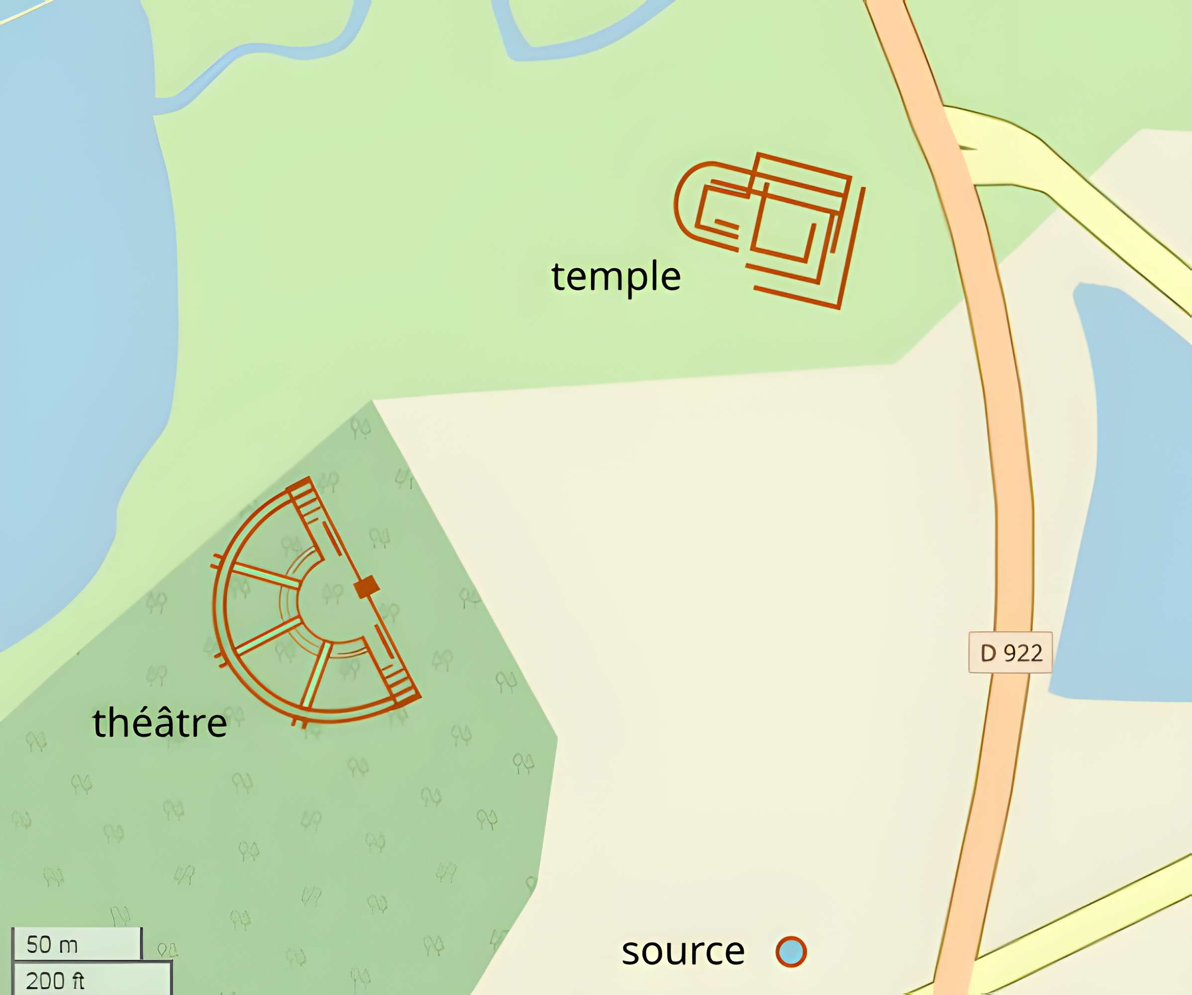 Ensemble gallo-romain dénommé La motte de Condras