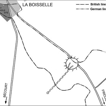 Entonnoir de mines de La Boisselle à Ovillers-la-Boisselle