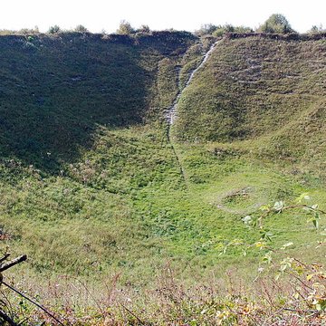Entonnoir de mines de La Boisselle à Ovillers-la-Boisselle