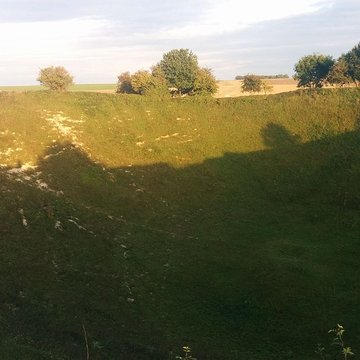 Entonnoir de mines de La Boisselle à Ovillers-la-Boisselle