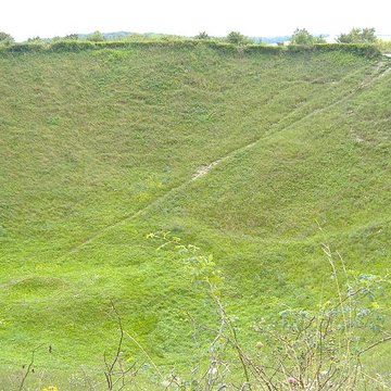 Entonnoir de mines de La Boisselle à Ovillers-la-Boisselle