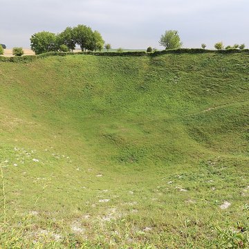 Entonnoir de mines de La Boisselle à Ovillers-la-Boisselle