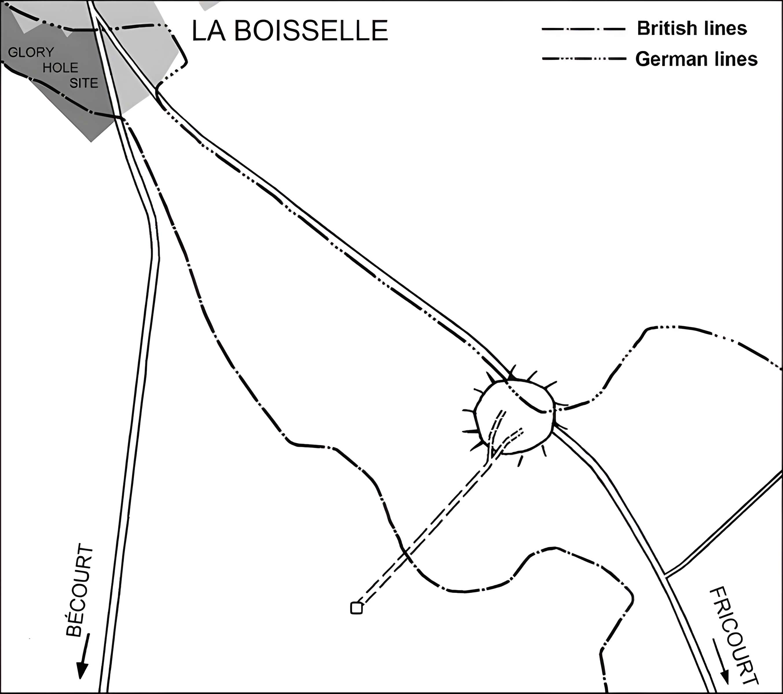 Entonnoir de mines de La Boisselle à Ovillers-la-Boisselle