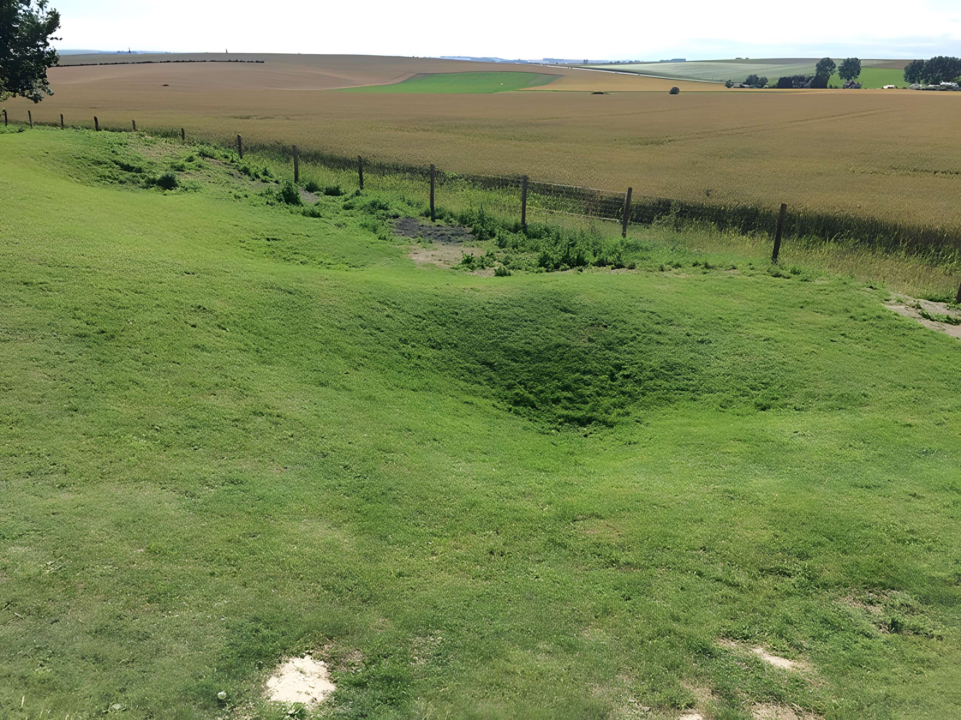 Entonnoir de mines de La Boisselle à Ovillers-la-Boisselle