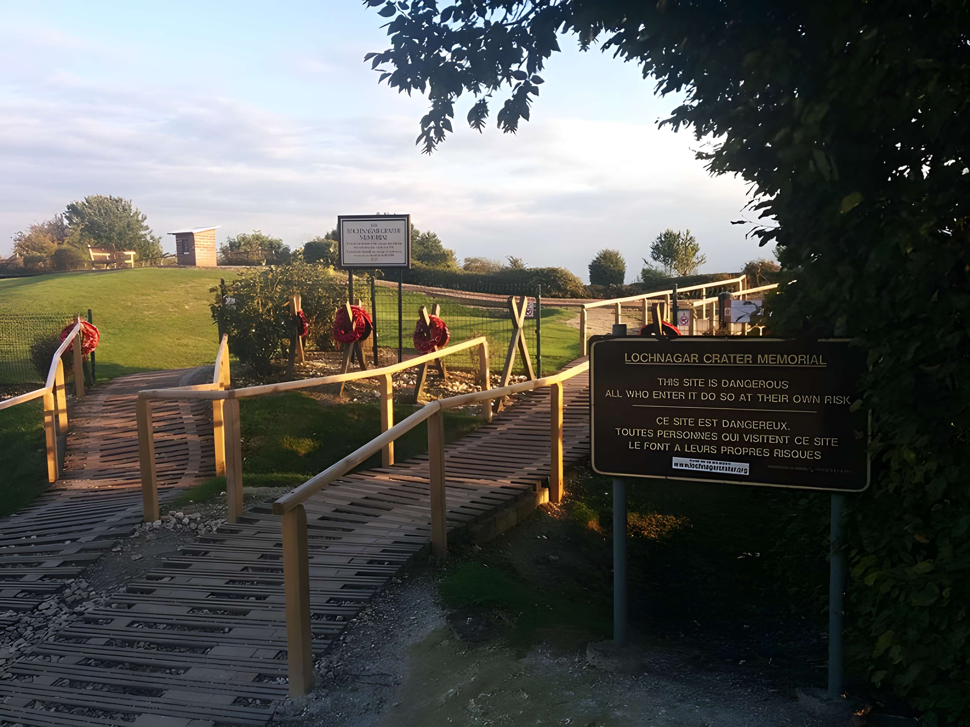 Entonnoir de mines de La Boisselle à Ovillers-la-Boisselle