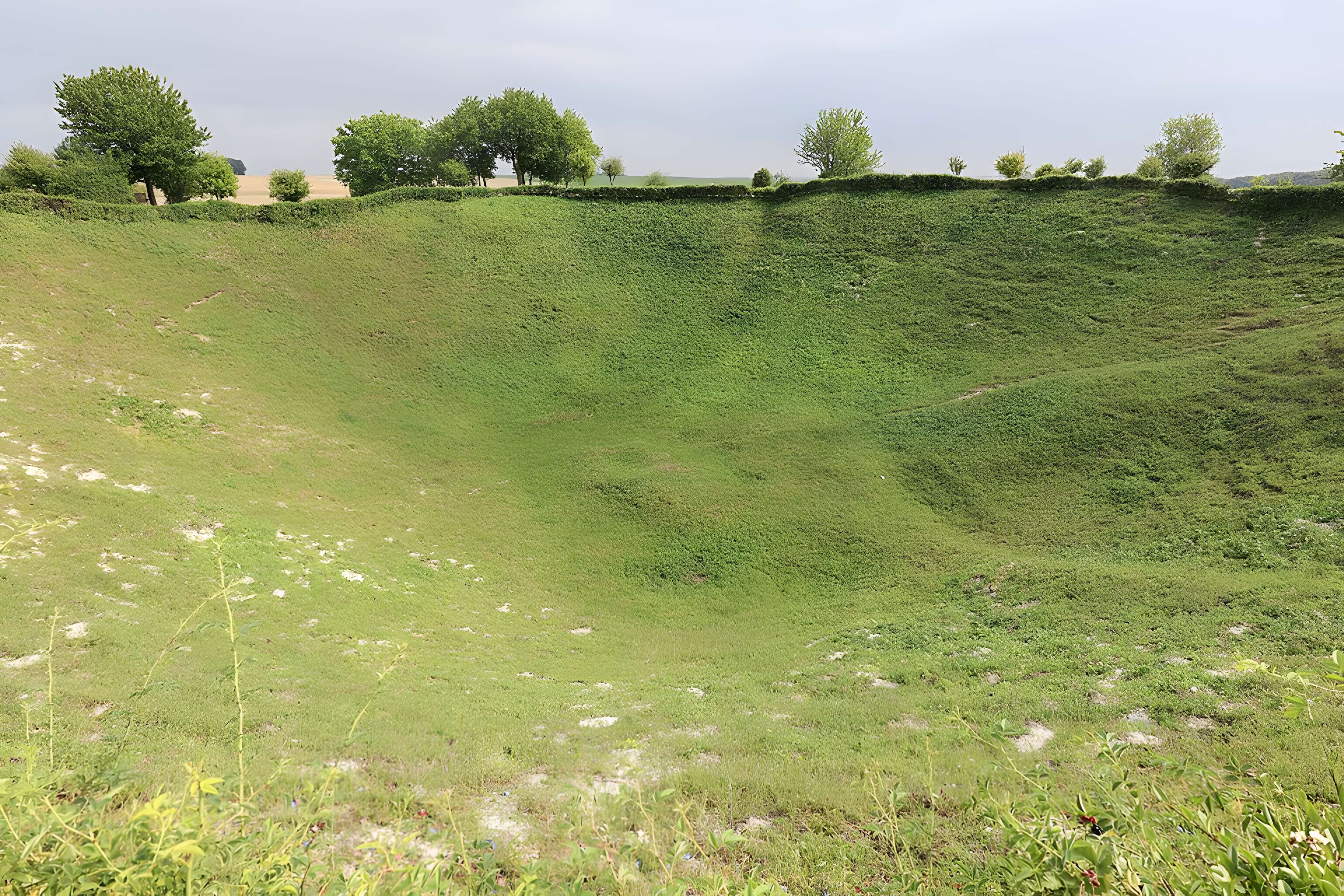 Entonnoir de mines de La Boisselle à Ovillers-la-Boisselle