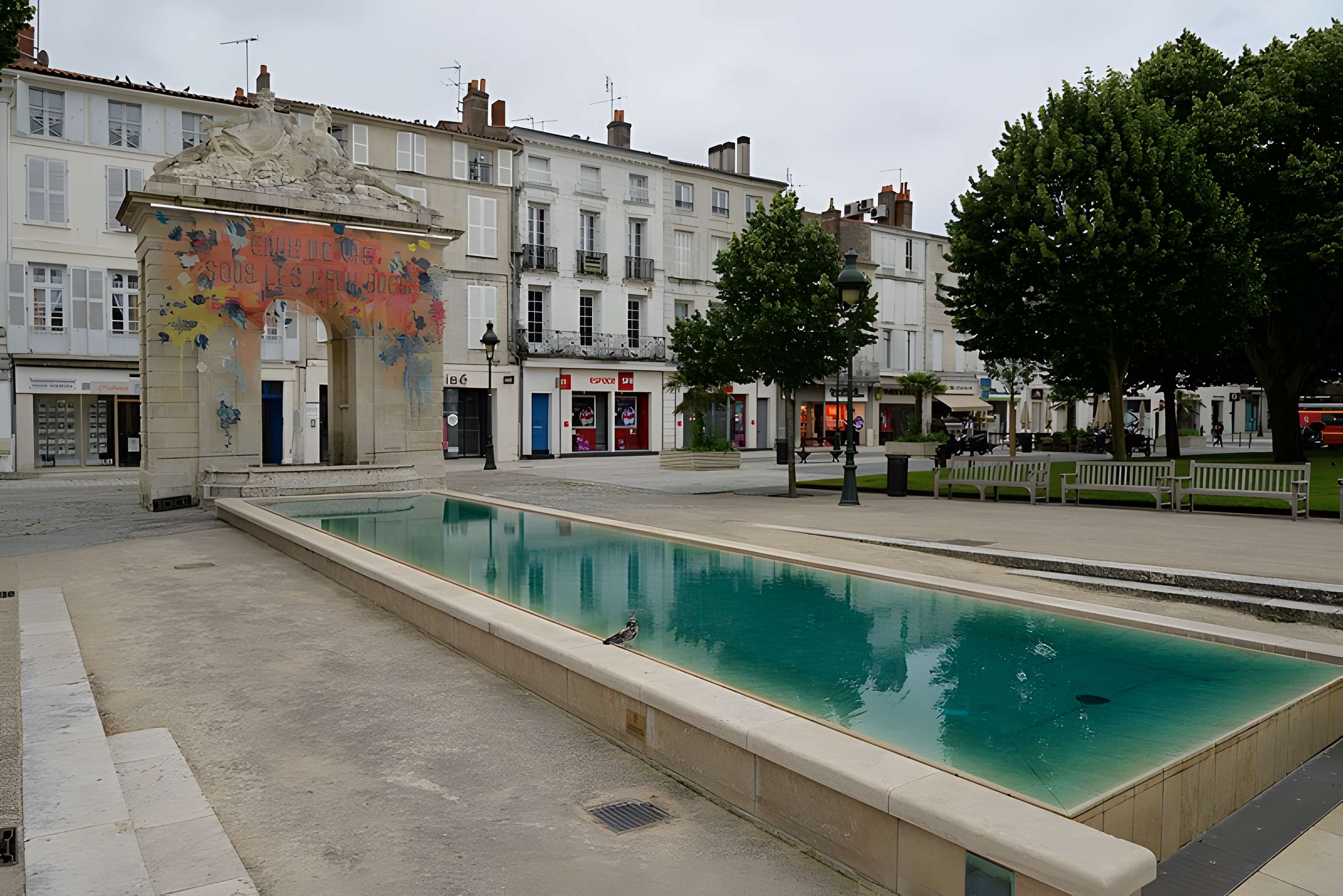 Fontaine de la place Colbert à Rochefort
