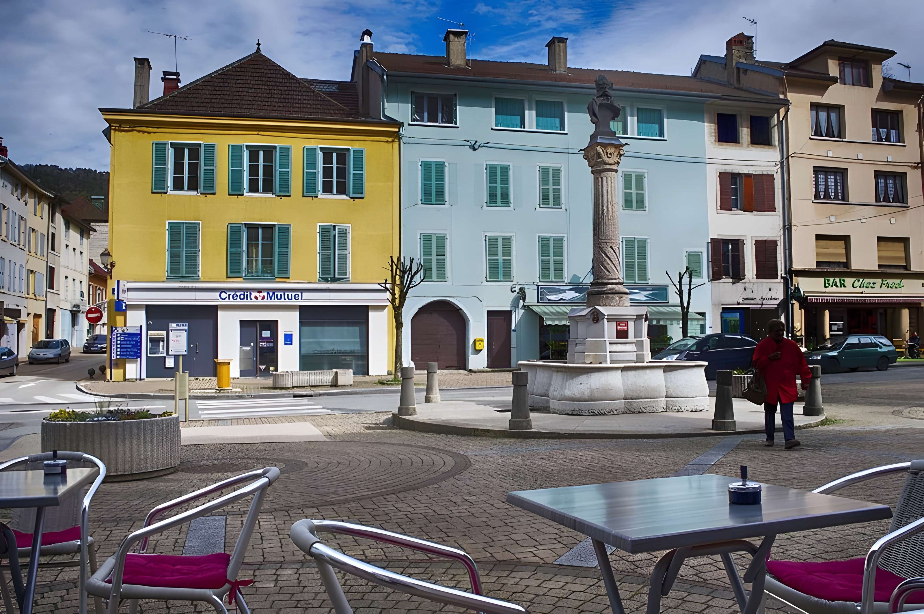 Fontaine de l'hôtel de ville de Moirans-en-Montagne 