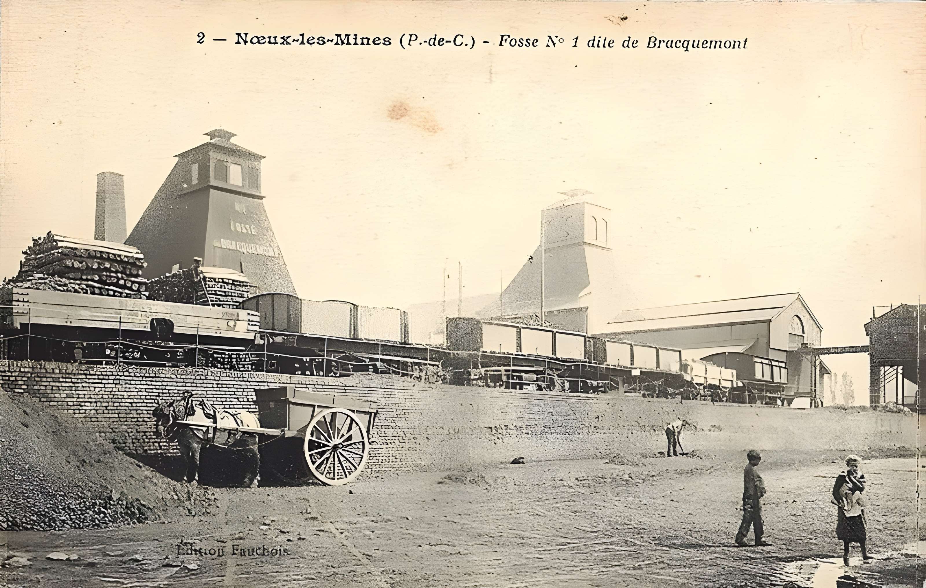 Ancien carreau de la fosse n° 1 de la compagnie des mines de Vicoigne-Noeux-Drocourt