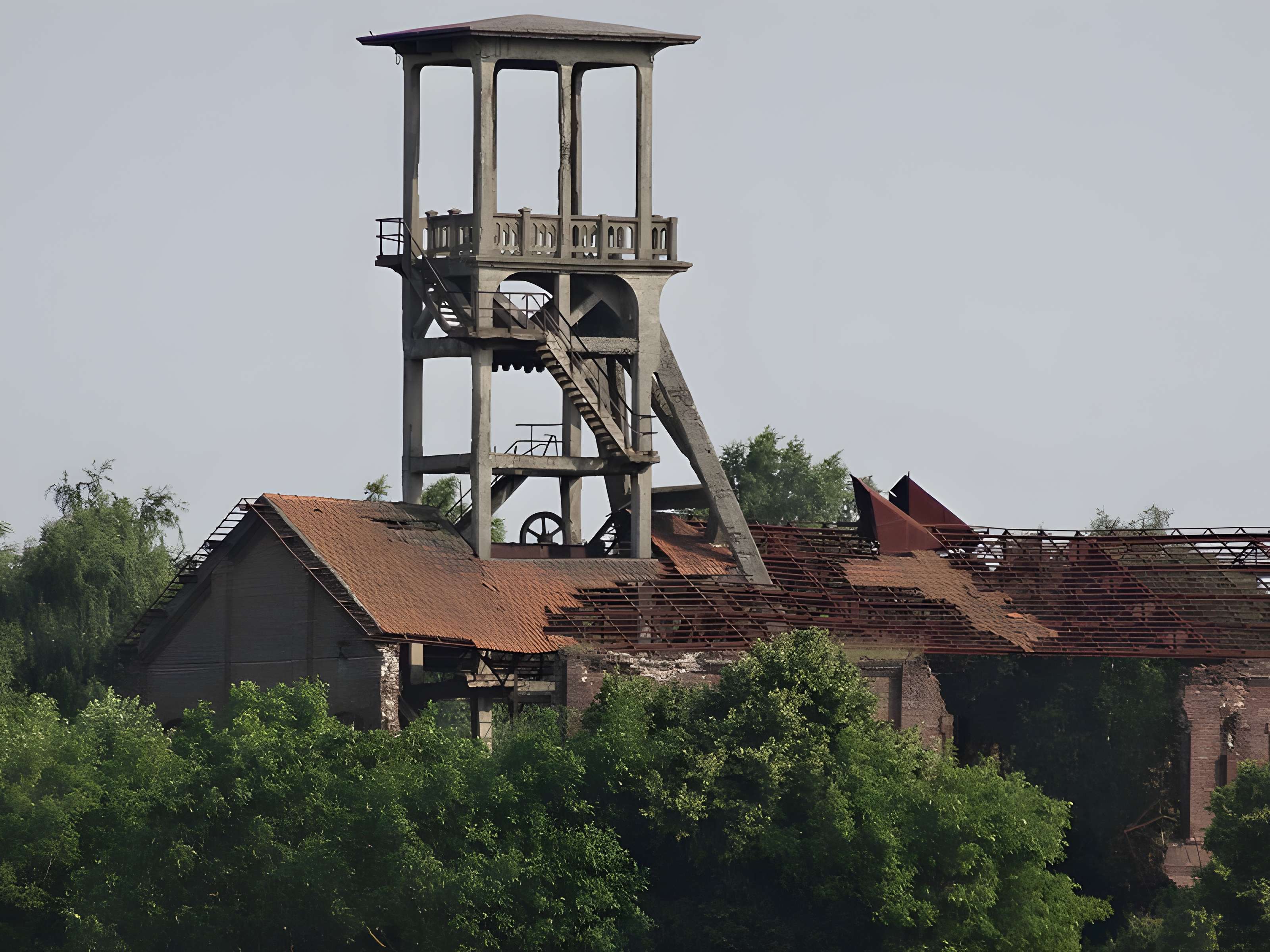 Fosse n° 2 des mines de Flines à Anhiers