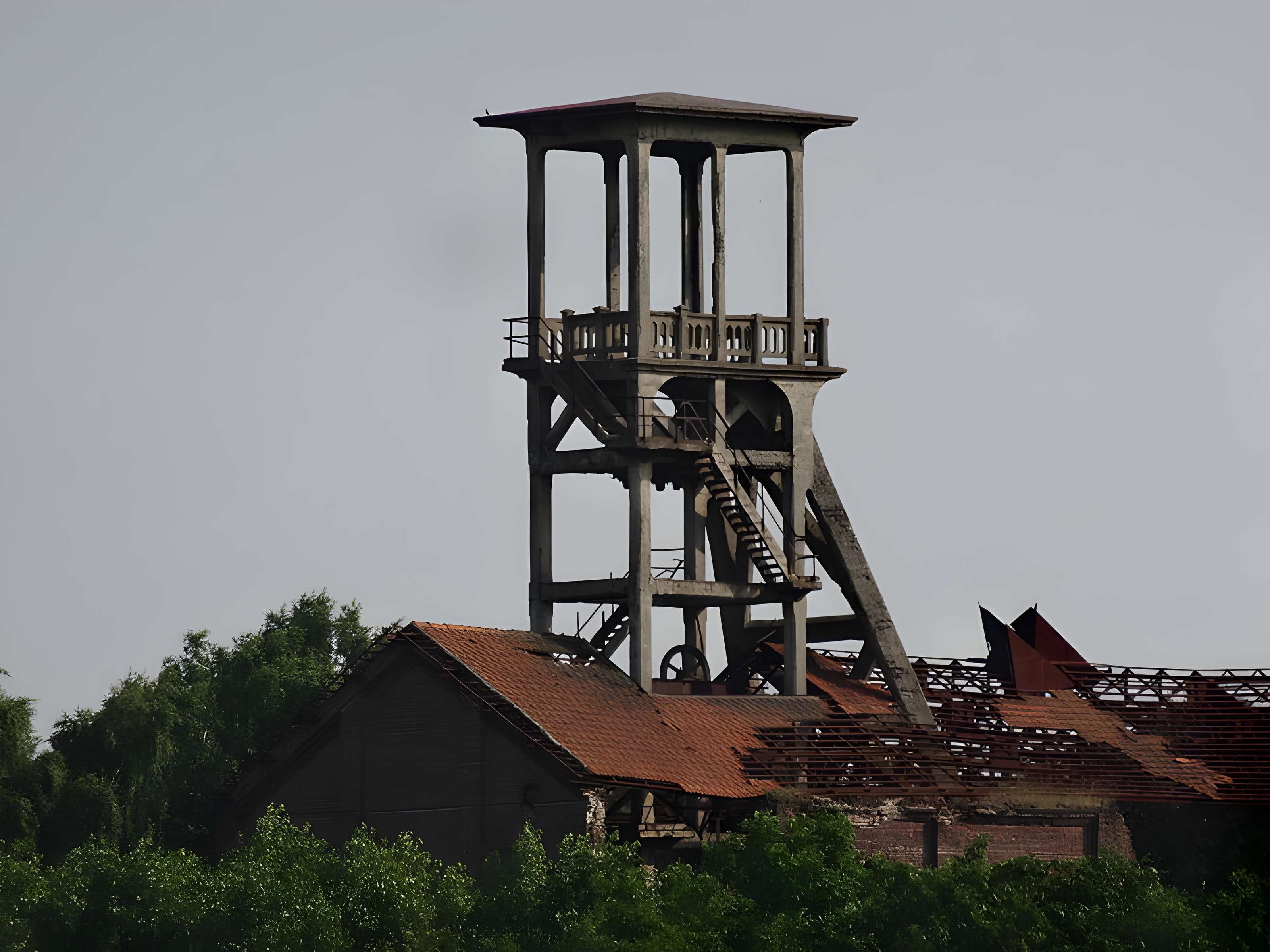 Fosse n° 2 des mines de Flines à Anhiers