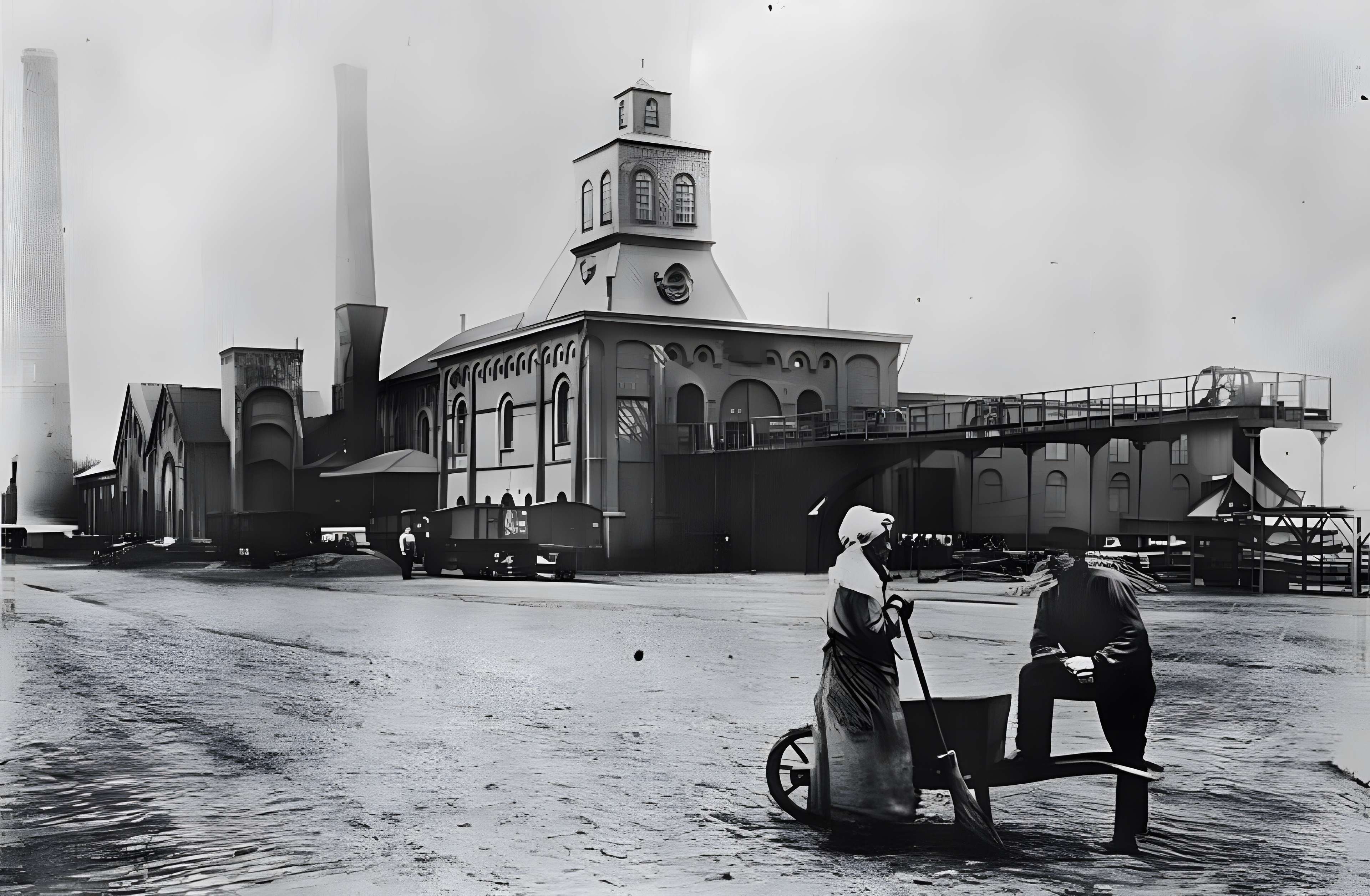 Fosse n° 6 des mines de Lens à Haisnes