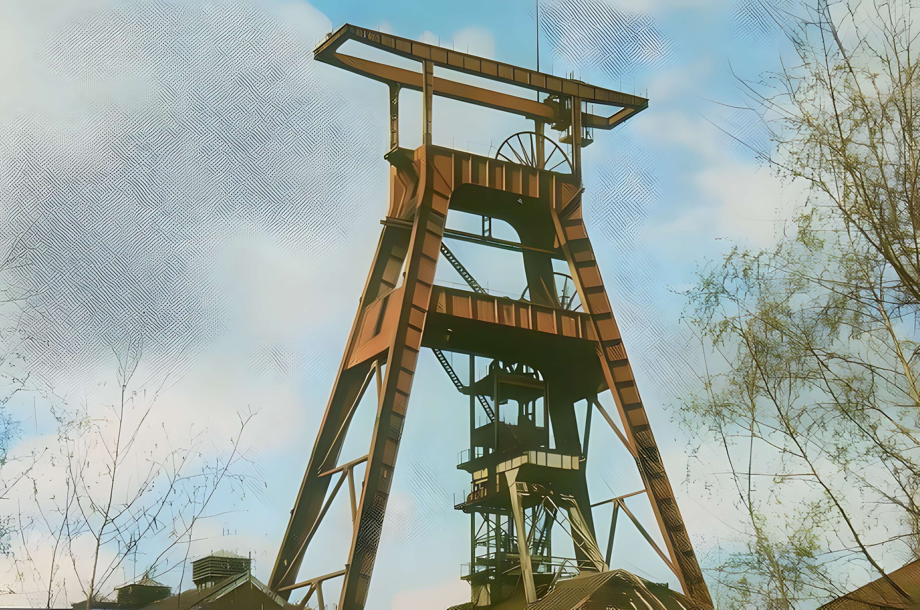 Fosse n° 9 de l'Escarpelle à Roost-Warendin