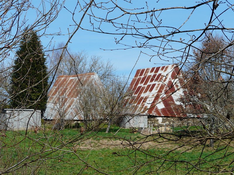Photo de Granges ovales jumelles de Vaux à Payzac