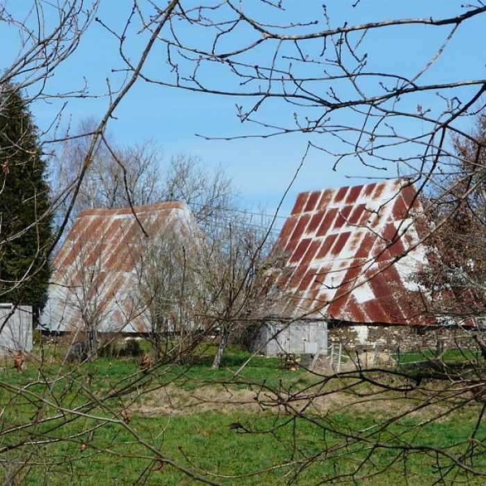 Photo de Granges ovales jumelles de Vaux à Payzac