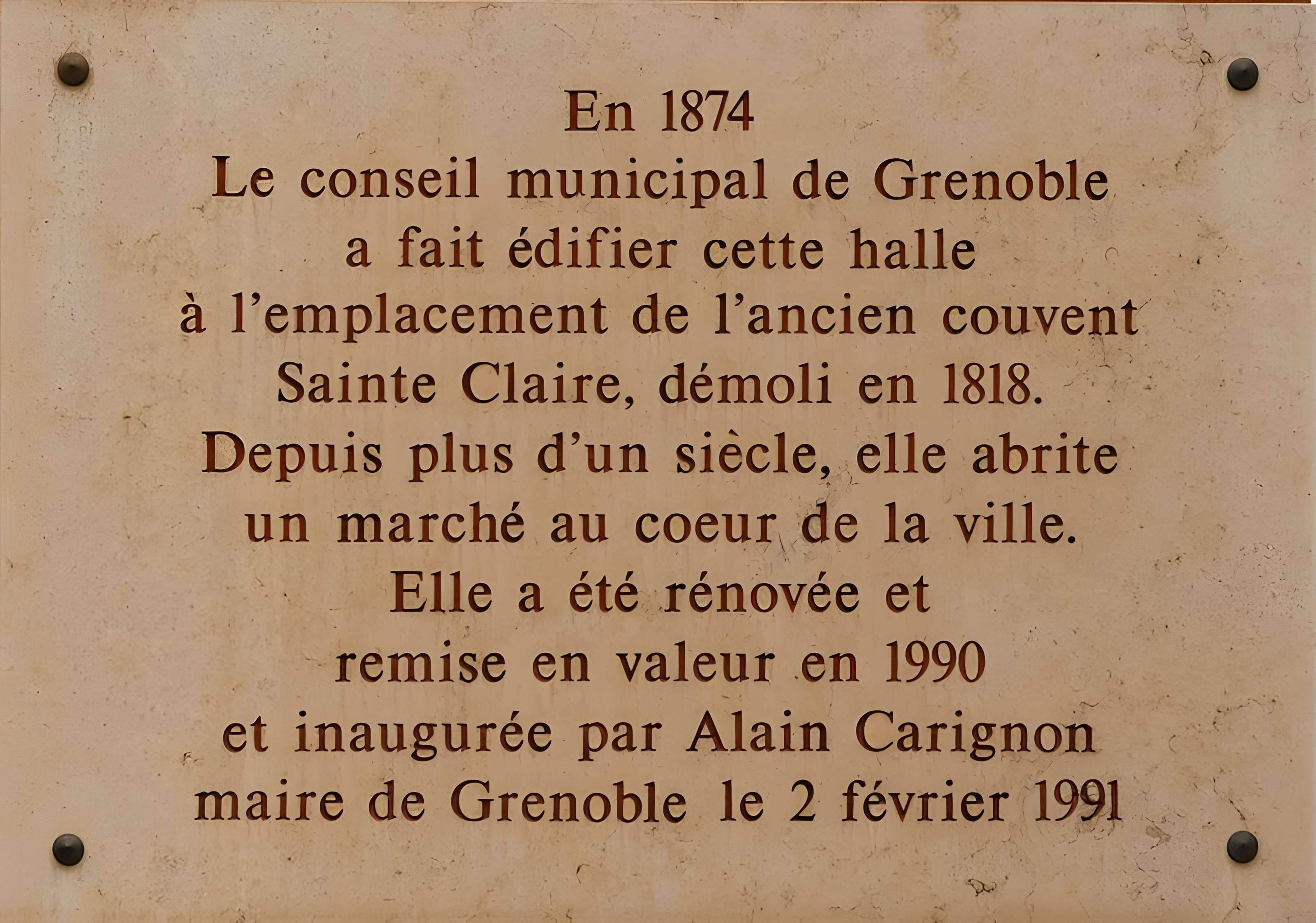 Marché couvert dit Halle Sainte-Claire