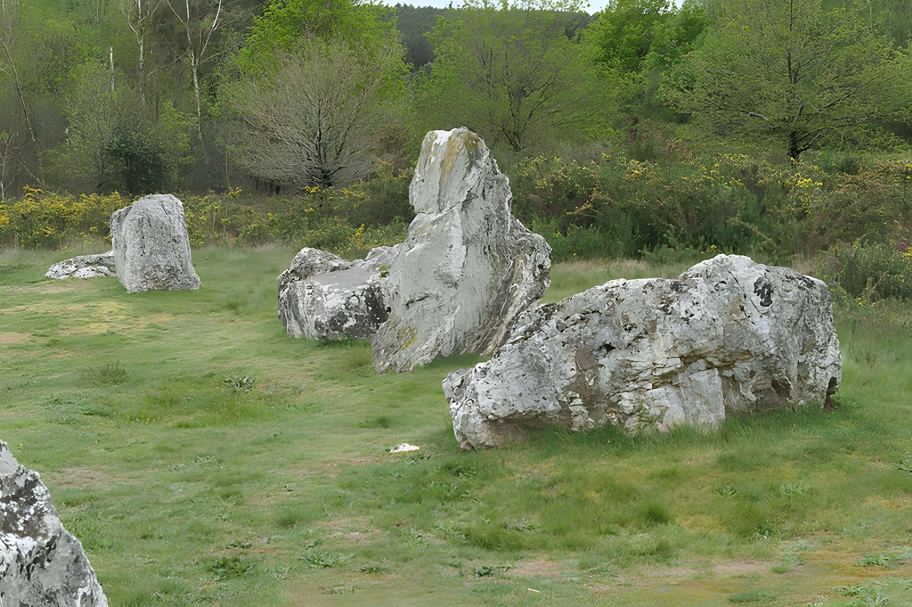 Hémicycle mégalithique et tertre tumulaire de Cojoux à Saint-Just