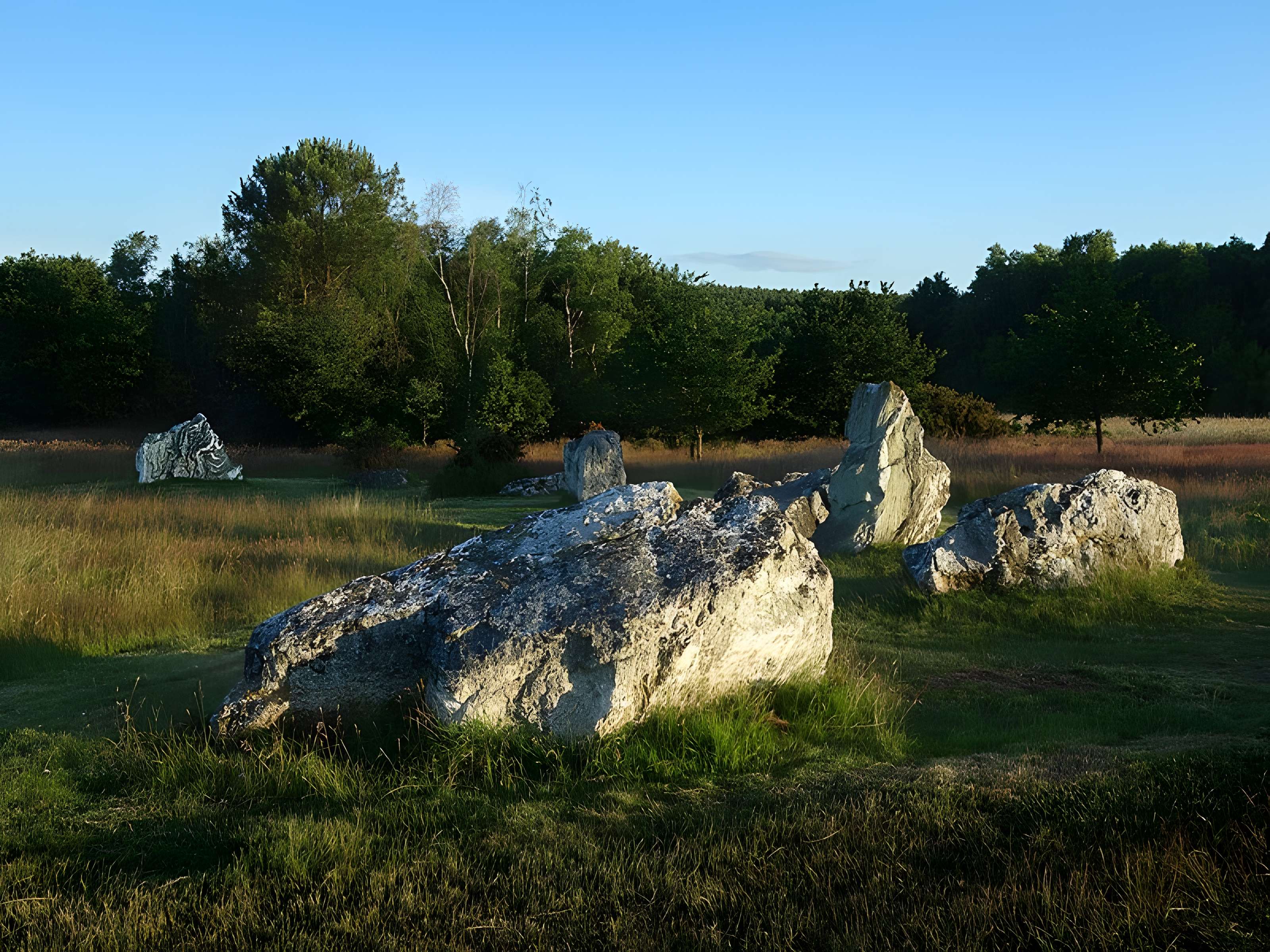 Hémicycle mégalithique et tertre tumulaire de Cojoux à Saint-Just
