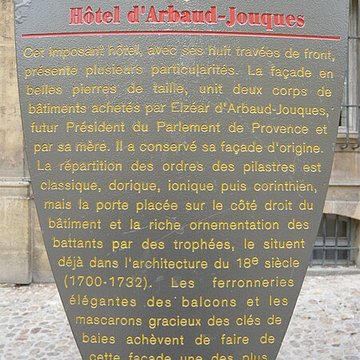Hôtel dArbaud-Jouques à Aix-en-Provence